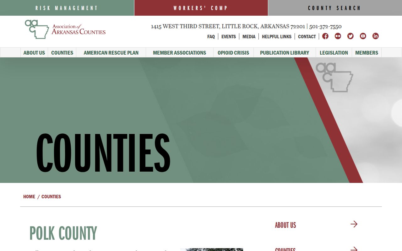 Mena recent arrests county seat and Polk County sheriff contact source